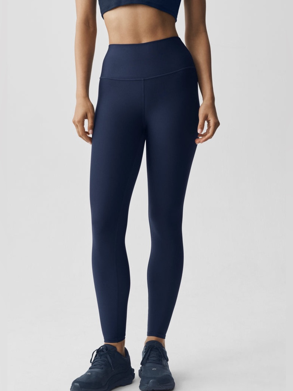 Alo Yoga High Waist Airlift Legging Navy Blue Sheen Sculpt Size XS